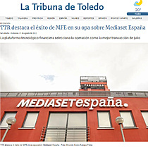 TTR destaca el xito de MFE en su opa sobre Mediaset Espaa